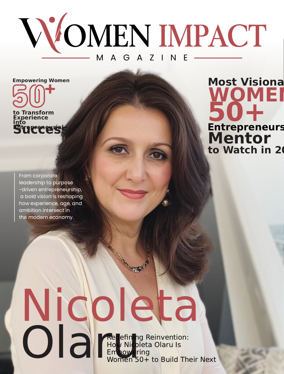 Most Visionary Women 50+ Entrepreneurship Mentor to Watch in 2026